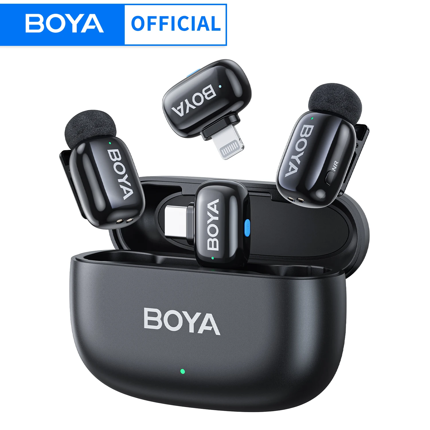BOYA BOYA 미니 무선 라발리에 라펠 마이크 충전식 소음 제거 마이크 iPhone iPhone 15-16 iPad Android Type-C 스마트폰 카메라 PC 라이브 방송 오디오 비디오 녹화 Vlog title=BOYA BOYA 미니 무선 라발리에 라펠 마이크 충전식 소음 제거 마이크 iPhone iPhone 15-16 iPad Android Type-C 스마트폰 카메라 PC 라이브 방송 오디오 비디오 녹화 Vlog