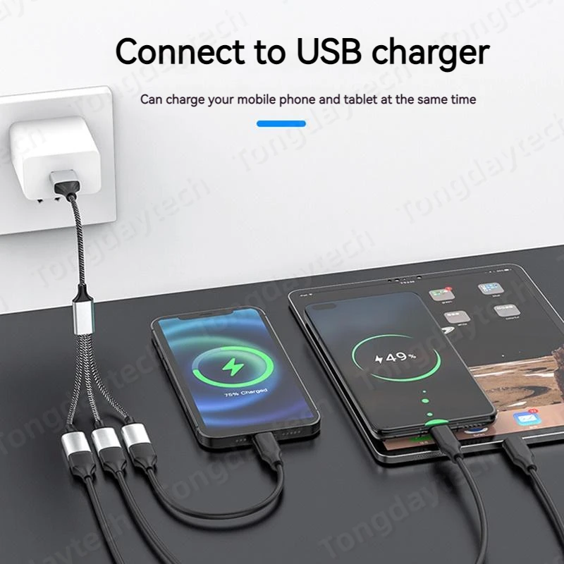 USB 허브 확장 3 포트 유형 C 허브 USB 분배기 데이터 전송 컴퓨터 용 고속 OTG 어댑터 Xiaomi Macbook Pro Air