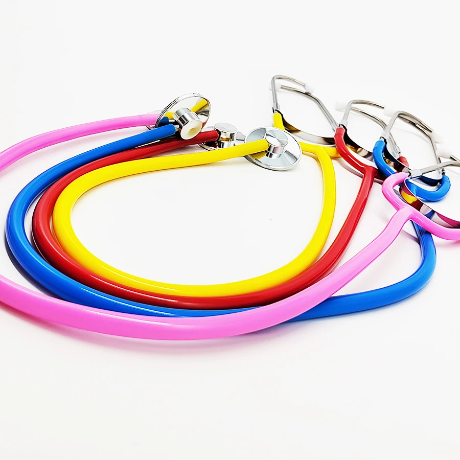 휴대용 의료 청진기 클래식 단일 헤드 의료 심장학 의사 전문 Estetoscopio 간호사 학생 청진기