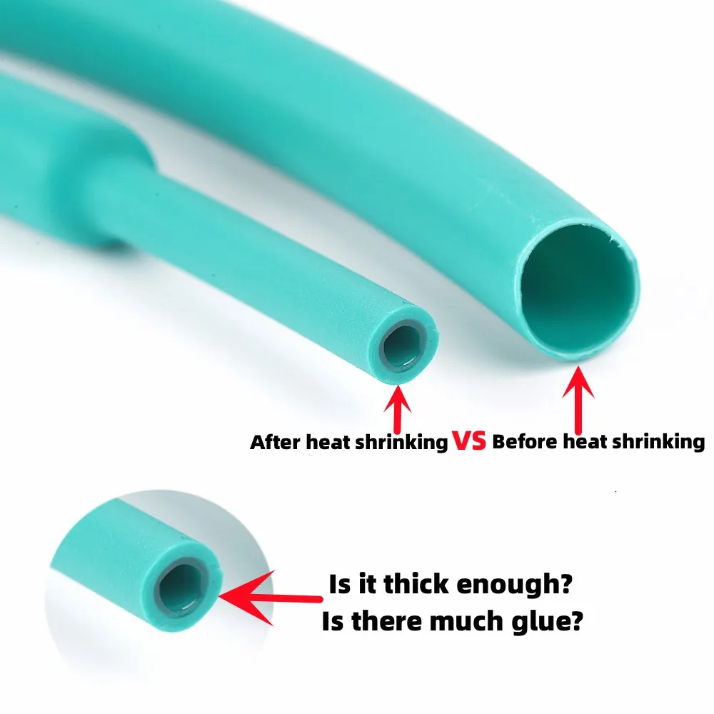 4:1 접착제 열 수축 튜브, 컬러 열 수축 튜브, 이중벽 열 수축 튜브, 서클 내경 2 4 8 10 25 30mm, 5m