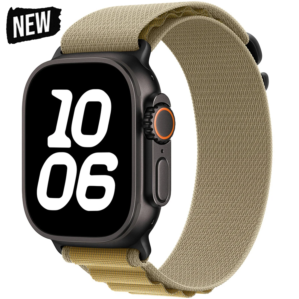 Alpine for Apple Watch 10 42/46mm 스트랩 44mm 40mm 45mm 41mm 38mm Correa 나일론 팔찌 iWatch 시리즈 7 6 3 5 Se 8 9 Ultra2 49mm