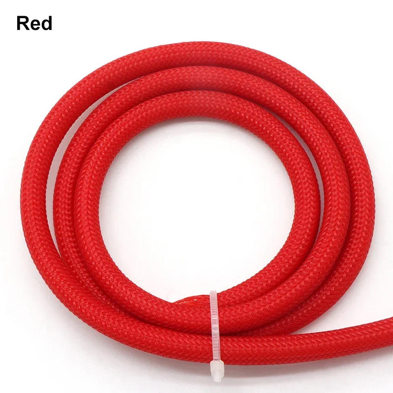 1~50M PET 편조 케이블 슬리브 2mm-60mm 확장 가능한 고밀도 절연 라인 보호 와이어 랩 외장 케이블 용 뱀 피부