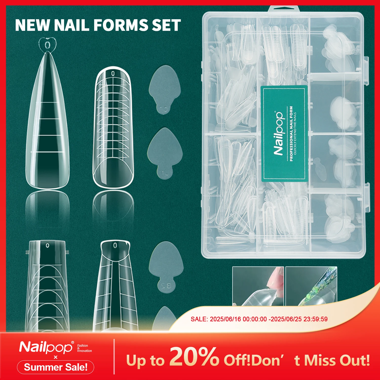 Nailpop Duet 시스템 매니큐어 용 듀얼 폼 세트 프랑스 매니큐어 스퀘어 아몬드 재사용 실리콘 네일 스티커 탑 몰드 네일 아트 도구 title=Nailpop Duet 시스템 매니큐어 용 듀얼 폼 세트 프랑스 매니큐어 스퀘어 아몬드 재사용 실리콘 네일 스티커 탑 몰드 네일 아트 도구 