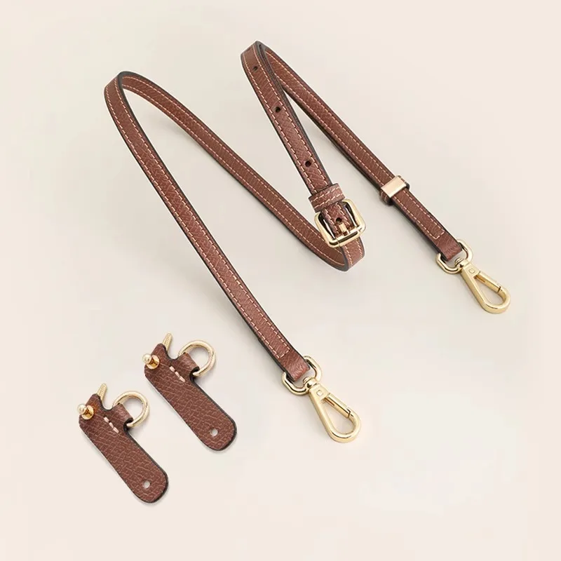 Longchamp 미니 가방 숄더 스트랩 용 가죽 교체 크로스 바디 백 스트랩 펀칭 수정 가방 액세서리 없음
