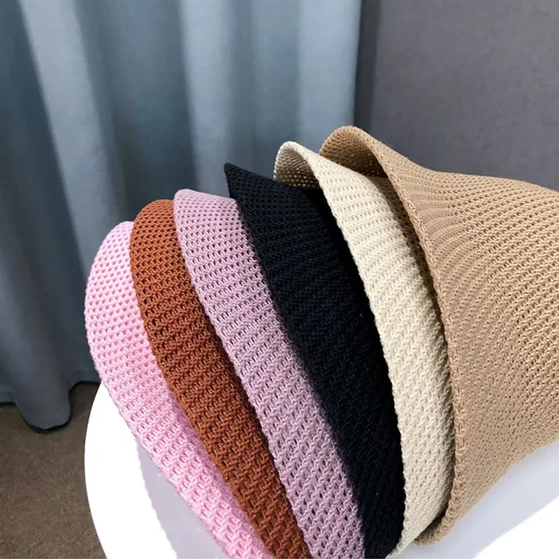 여성 양동이 모자 여름 속이 빈 얇은 통기성 태양 모자 여성 해변 파나마 모자 접이식 야외 일본 Lesure Fishierman 모자