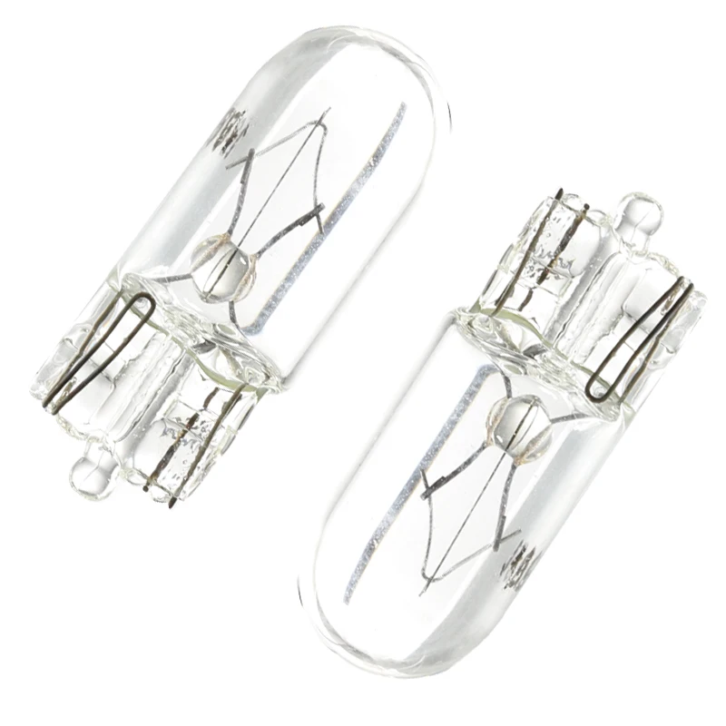 10 X 흰색 T10 W5W 501 194 명확한 신호 램프 유리 12V 5W 따뜻한 흰색 W2.1x9.5d 단일 필라멘트 자동차 전구 자동 조명