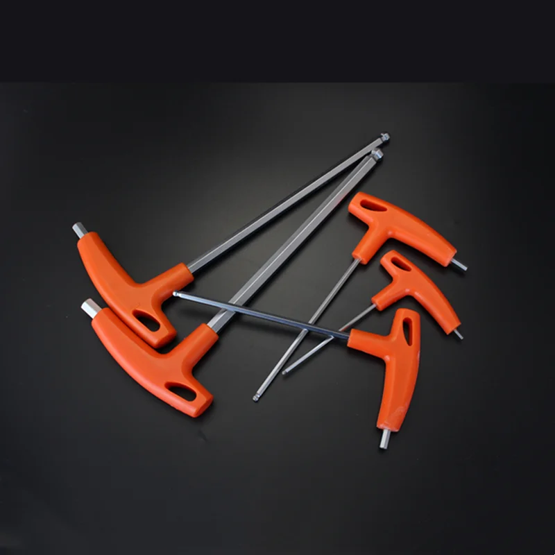 2/2.5/3/4/5/6/8/10mm 플랫/볼 헤드 육각 키 알렌 렌치 수공구 T-핸들 육각 키 렌치 볼 엔드 알렌 육각 키 렌치 스패너