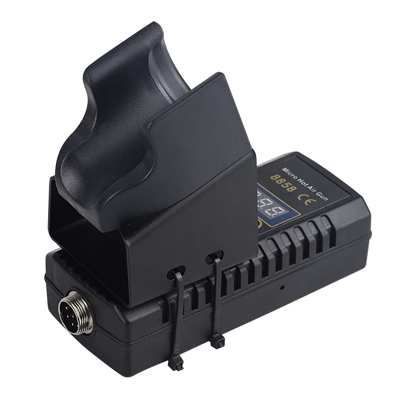 JCD 750W 히트 건 디지털 디스플레이 마이크로 재 작업 납땜 스테이션 용접 수리 도구 용 뜨거운 공기 총 헤어 드라이어 8858