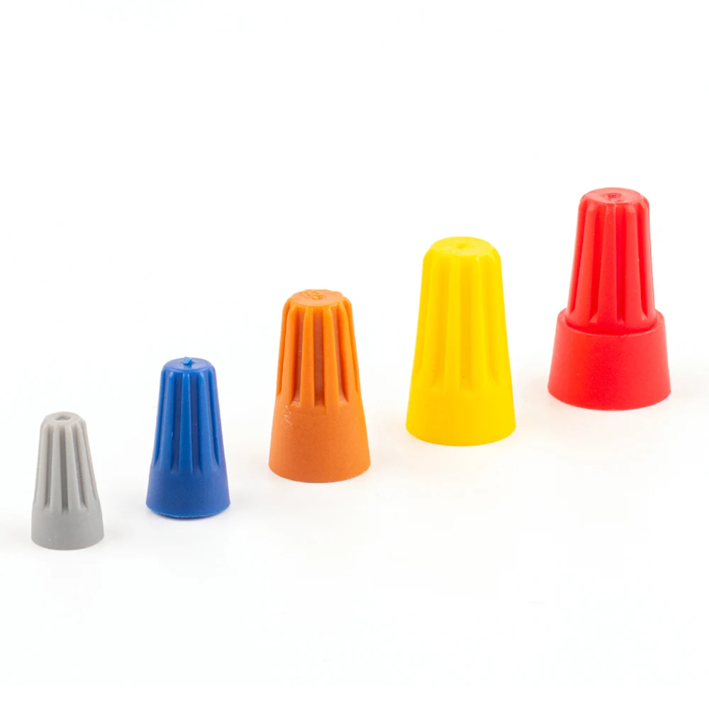 50PCS 다채로운 전기 절연 압착 트위스트 터미널 빠른 와이어 커넥터 너트 스프링 엔드 캡 연결