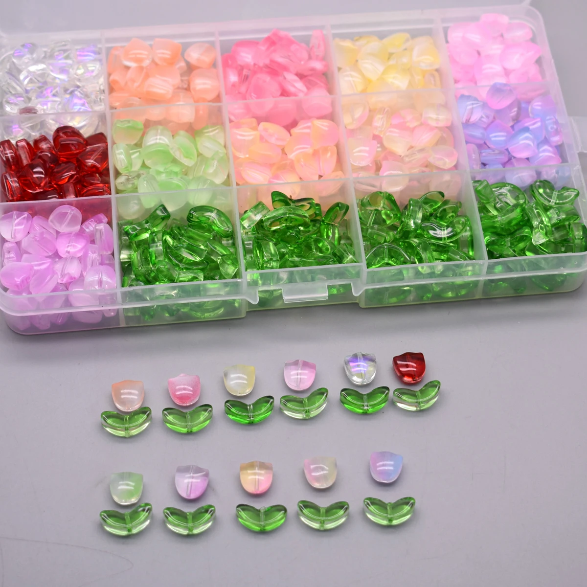 30pcs 9mm 튤립 꽃 Lampwork 비즈 여러 가지 빛깔의 유리 플로라 비즈 DIY 팔찌 목걸이 공예 용품에 대한 느슨한 비즈 title=30pcs 9mm 튤립 꽃 Lampwork 비즈 여러 가지 빛깔의 유리 플로라 비즈 DIY 팔찌 목걸이 공예 용품에 대한 느슨한 비즈