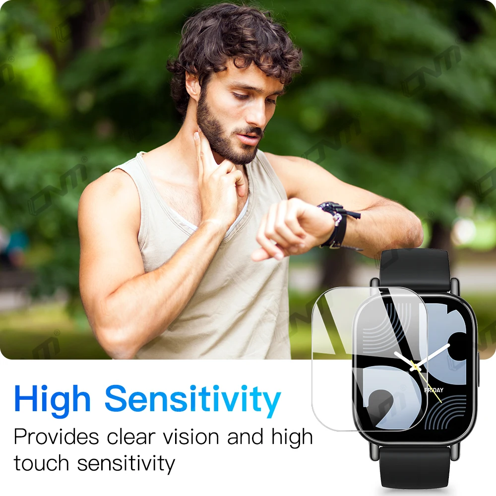 샤오미 레드미 워치 5 라이트 액티브 스마트 워치 프리미엄 강화 유리, 투명 HD 유리 화면, 보호대 필름 액세서리, 9H