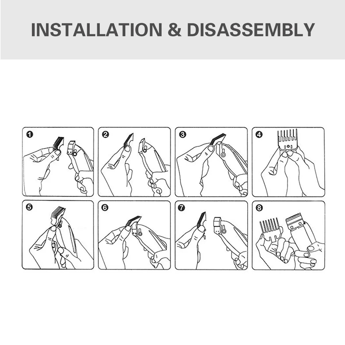 10 개/가방 헤어 클리퍼 제한 빗 가이드 제한 빗 트리머 가드 부착 3-25mm 유니버설 다채로운