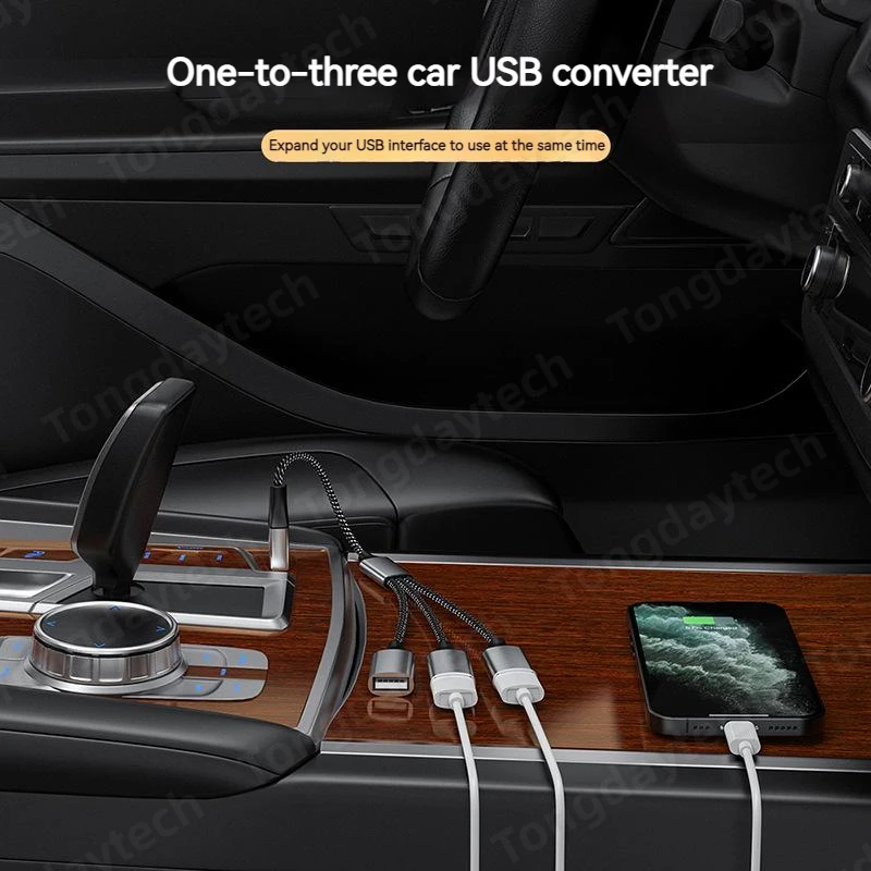 USB 허브 확장 3 포트 유형 C 허브 USB 분배기 데이터 전송 컴퓨터 용 고속 OTG 어댑터 Xiaomi Macbook Pro Air