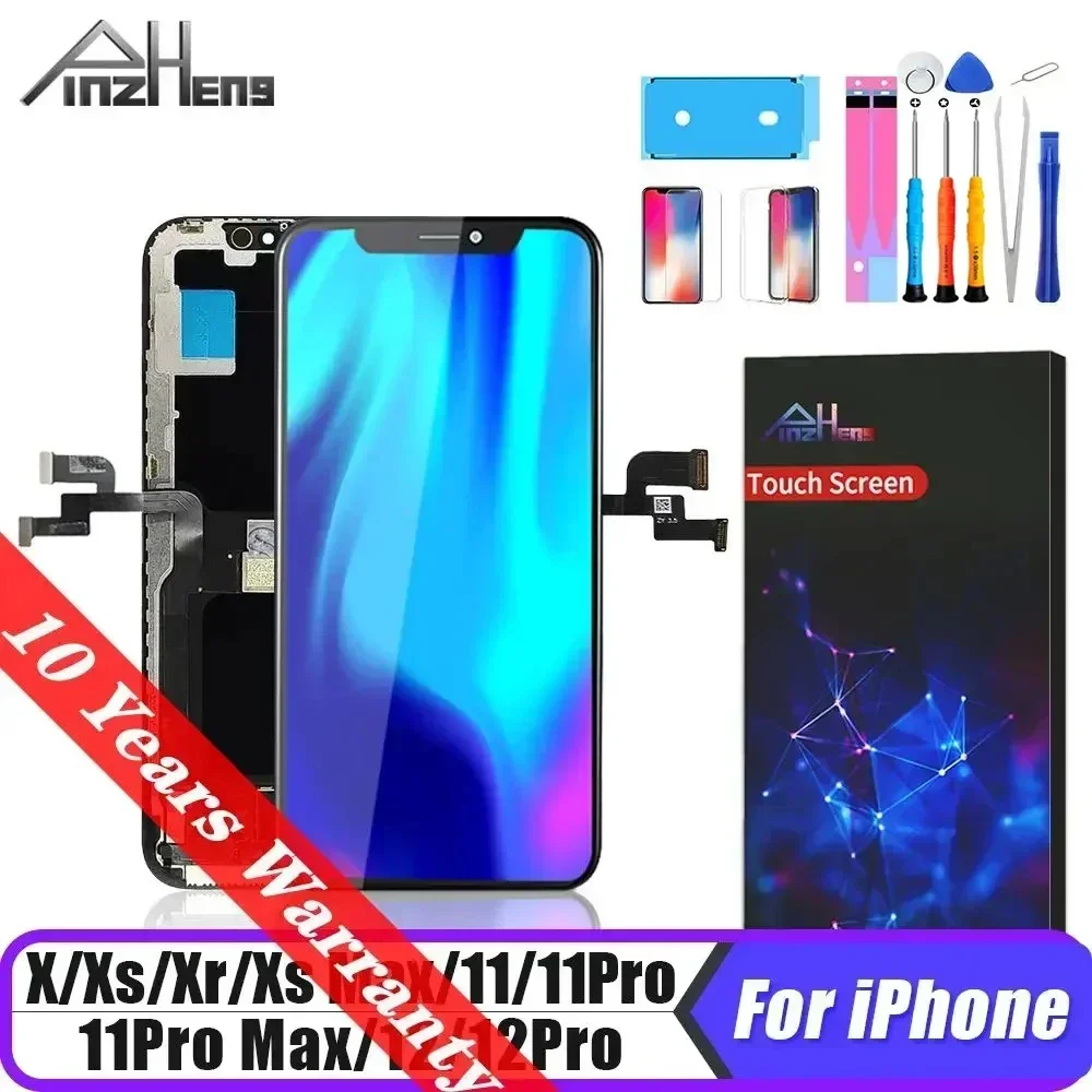 PINZHENG 하이 퀄리티 스크린 AMOLED INCELL LCD OLED OEM, 아이폰 11, 12, 13 미니 프로 맥스, XS, XR 맥스, 디스플레이 교체 도구 포함 title=PINZHENG 하이 퀄리티 스크린 AMOLED INCELL LCD OLED OEM, 아이폰 11, 12, 13 미니 프로 맥스, XS, XR 맥스, 디스플레이 교체 도구 포함 