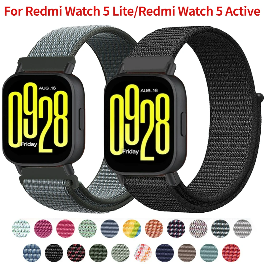 Redmi Watch 5 용 22mm 나일론 루프 밴드 Redmi Watch 5 Lite 스포츠 손목 스트랩 액세서리 용 활성 통기성 팔찌 시계 밴드 title=Redmi Watch 5 용 22mm 나일론 루프 밴드 Redmi Watch 5 Lite 스포츠 손목 스트랩 액세서리 용 활성 통기성 팔찌 시계 밴드 