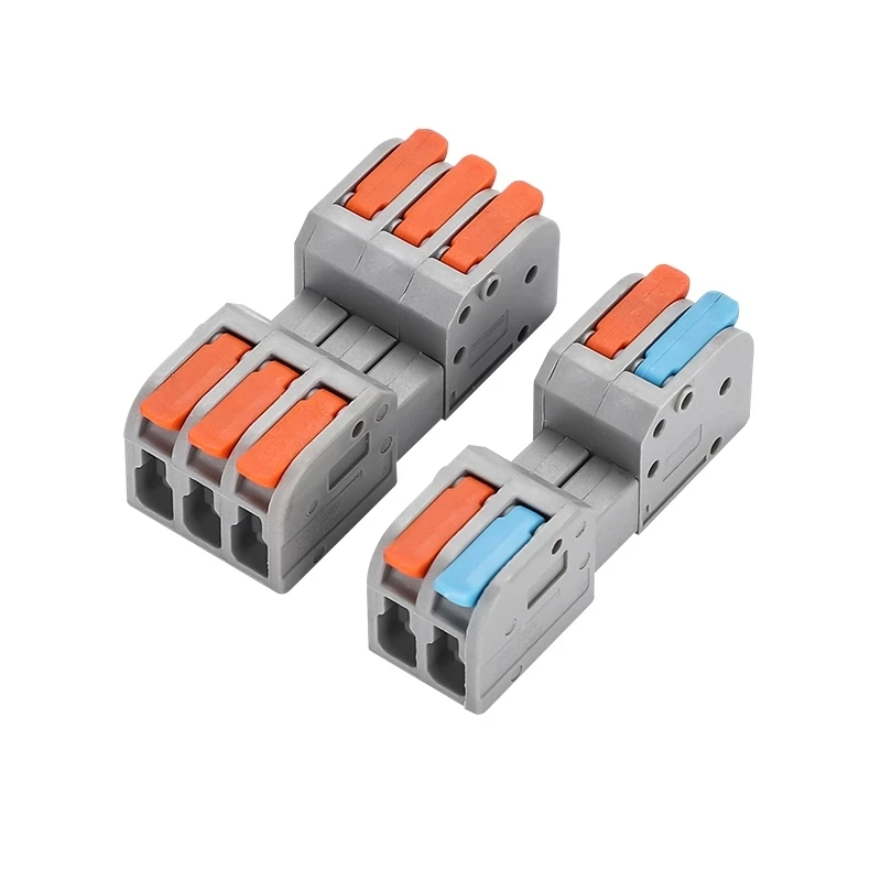 10PCS 도킹 미니 퀵 와이어 커넥터 범용 소형 전기 배선 커넥터 푸시 인 버트 도체 터미널 블록