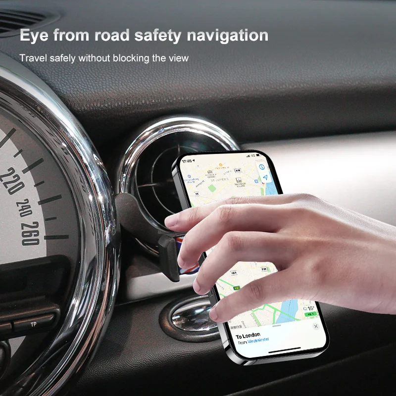 자동차 에어 벤트 아울렛 전화 홀더 미니 쿠퍼 F54 F55 F56 F57 R55 R56 R57 R60 R50 R52 R53 자동차 마운트 액세서리 ﻿