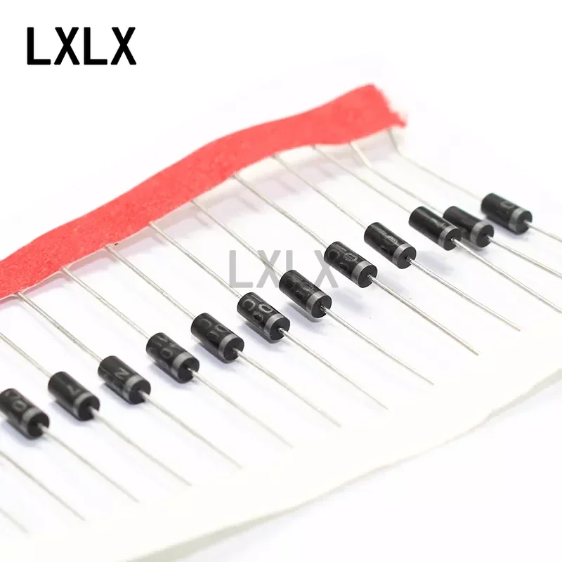100pcs 1N4001 1N4004 1N4007 1N4148 인라인 스위치 정류기 다이오드