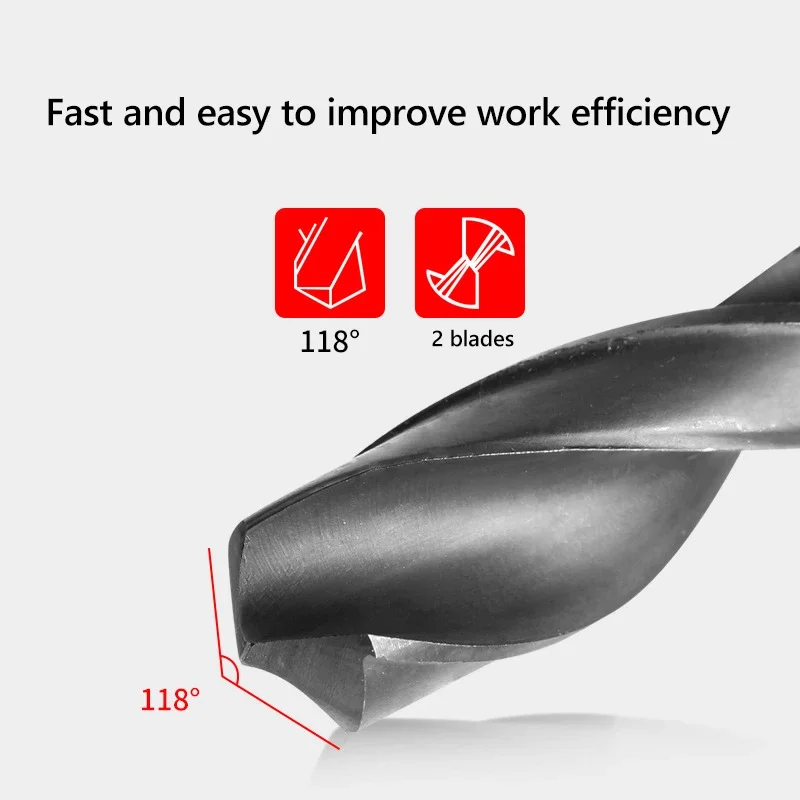 트위스트 드릴 비트 1PC 12mm-40mm 1/2