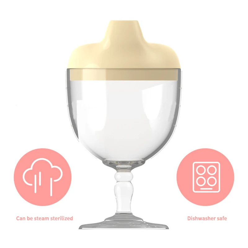 아기 수유 Drinkware 컵 신생아 학습 손 생크 병 실리콘 식기 유아 물병 아기 액세서리 잔