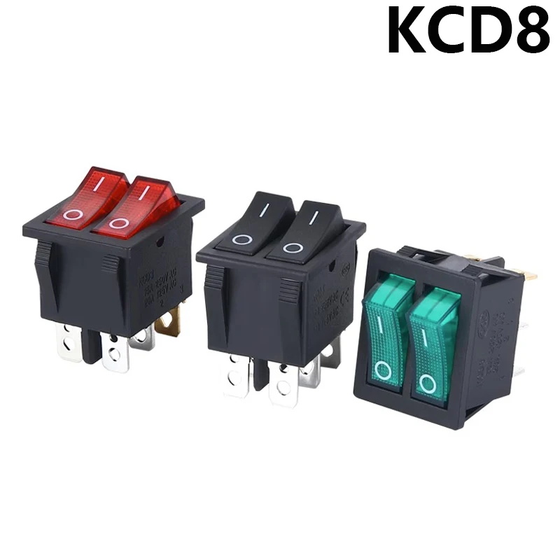 1PCS KCD8 6PIN 16A 250V 20A 125V 이중 조명 스위치 로커 스위치 방수 ON-OFF KCD6 보트 전원 스위치 title=1PCS KCD8 6PIN 16A 250V 20A 125V 이중 조명 스위치 로커 스위치 방수 ON-OFF KCD6 보트 전원 스위치 