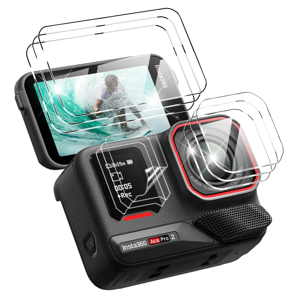 화면 카메라 렌즈용 강화 유리 필름, 보호 액세서리 세트, Insta360 Ace Pro 2, Insta 360 Ace Pro 2 보호대 title=화면 카메라 렌즈용 강화 유리 필름, 보호 액세서리 세트, Insta360 Ace Pro 2, Insta 360 Ace Pro 2 보호대 