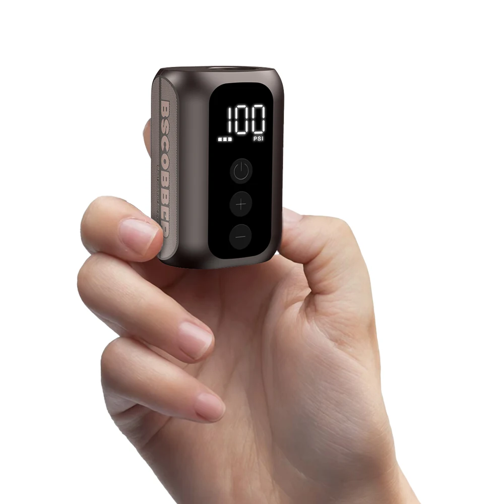 BSCOBBER A5mini 휴대용 공기 펌프 휴대용 충전식 무선 자전거 액세서리 타이어 팽창기 100PSI 고압 title=BSCOBBER A5mini 휴대용 공기 펌프 휴대용 충전식 무선 자전거 액세서리 타이어 팽창기 100PSI 고압 