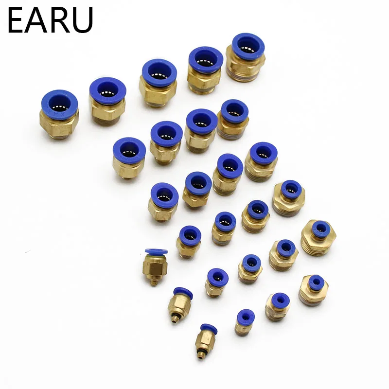 공기 공압 10mm 8mm 12mm 6mm 4mm 호스 튜브 1/4 