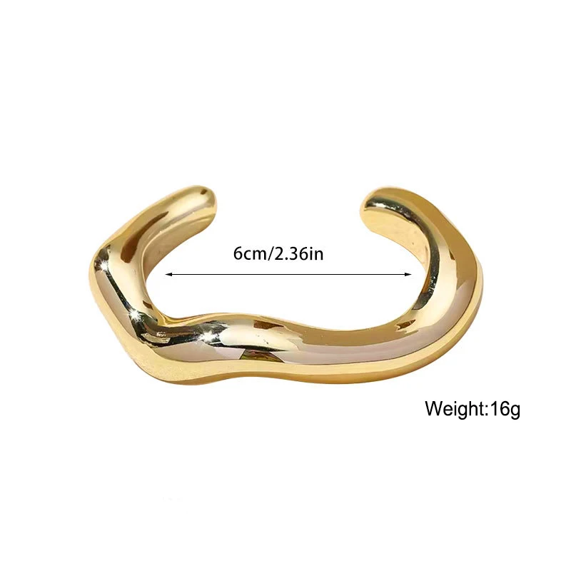 여성용 빅 커프 뱅글 팔찌, 빈티지 스테이트먼트, 플라스틱 기하학적 오픈 뱅글, 힙합 펑크 골드 실버 컬러 쥬얼리, 패션