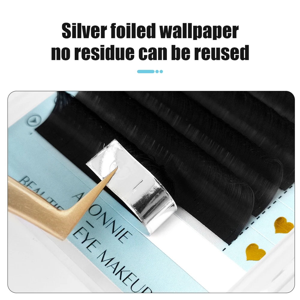 Abonnie 캐시미어 클래식 개별 속눈썹 연장 울트라 매트 블랙 속눈썹 푹신한 섬모 모든 크기 Cilios