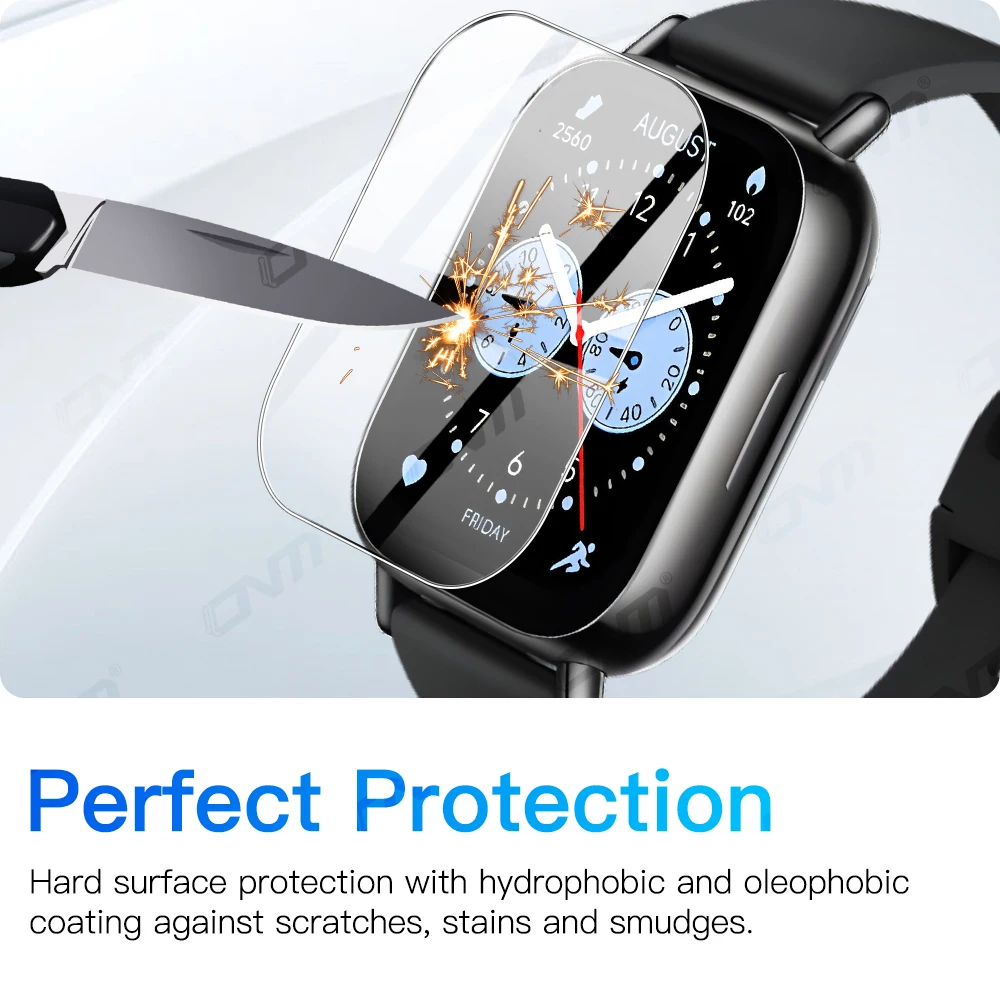 샤오미 레드미 워치 5 라이트 액티브 스마트 워치 프리미엄 강화 유리, 투명 HD 유리 화면, 보호대 필름 액세서리, 9H