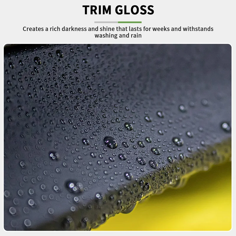 플라스틱 복원제 검정색 광택으로 돌아가기 자동차 청소 제품 자동 광택 코팅 자동차 자세히 Renovator Shiny And Darker!