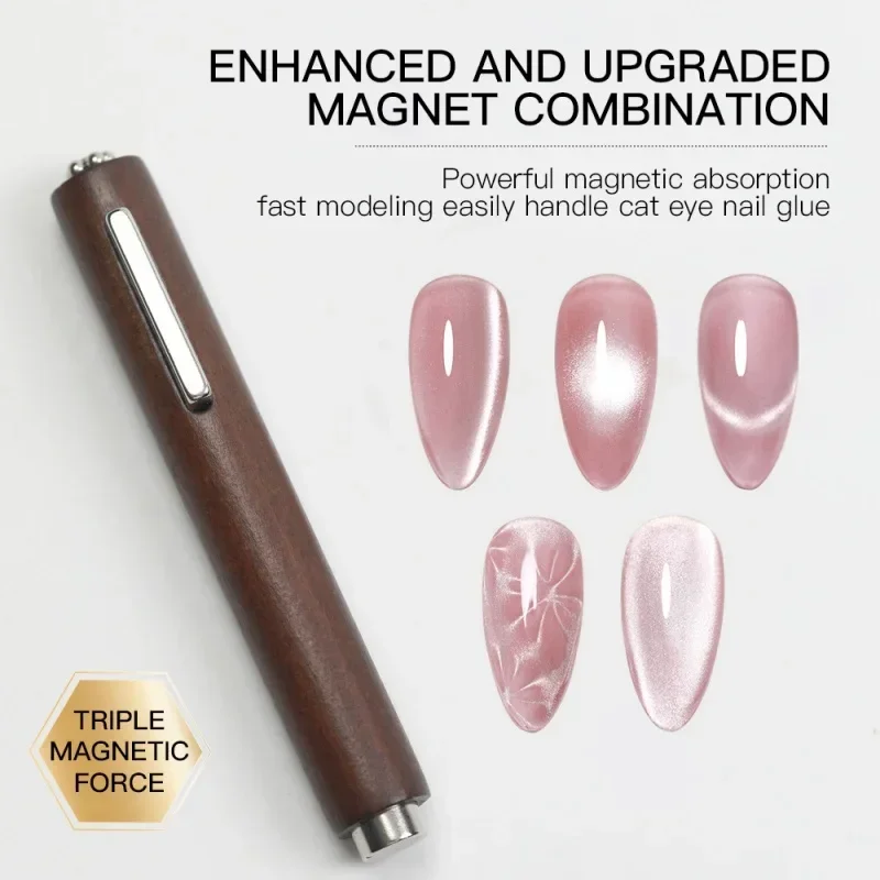 고양이 눈 젤 폴란드어 네일 자석 도구에 대한 강력한 자기 스틱 3-IN-1 자석 펜 손톱 아트 디자인 반짝이 효과 매니큐어 도구