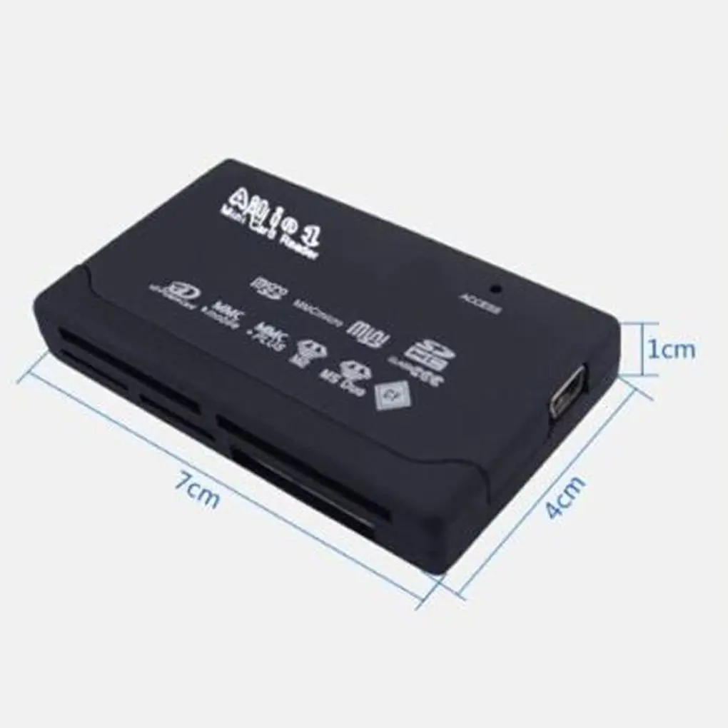 올인원 카드 리더기 USB 2.0 SD 카드 리더기 어댑터 지원 TF CF SD 미니 SD SDHC MMC MS XD