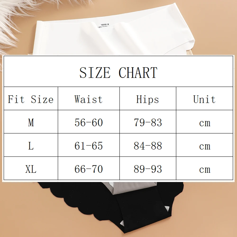 얼음 실크 원활한 팬티 4 개/대 여성 팬티 솔리드 컬러 탄성 속옷 여성 울트라 얇은 흔적 없음 물결 모양의 사이드 팬티