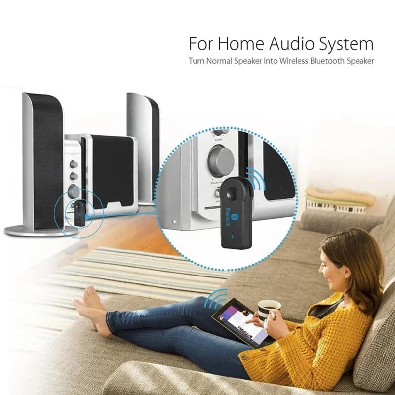 2 in 1 무선 블루투스 5.0 수신기 3.5mm 잭 자동차 음악 aux A2DP 헤드폰 송신기 어댑터 receever handsfree