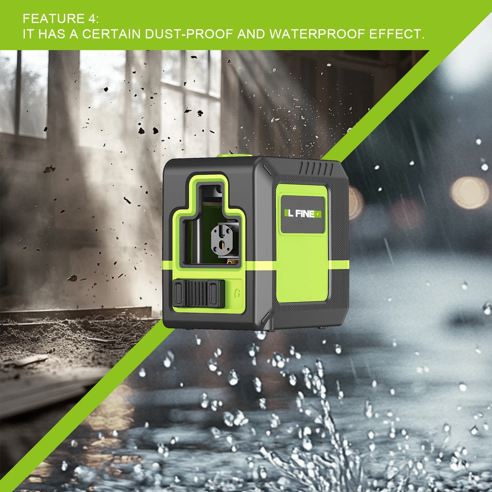 삼각대 전문 레벨 레이저가 포함된 Lfine 레이저 레벨 2 라인 수평 수직 Nivel 레이저 자동 360 ° 셀프 레벨링 도구