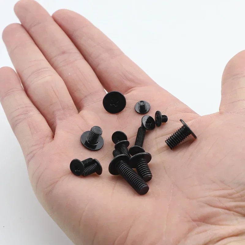 NINDEJIN Phillips 초박형 플랫 웨이퍼 헤드 나사 M1.6 M2 M2.5 M3 M4 M5 M6 탄소강 CM 컴퓨터 용 얇은 헤드 노트북 나사