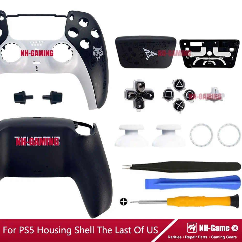 PS5 컨트롤러 쉘 제한 30주년 기념 하우징 케이스 BDM-010/020/030/040/050 전면 후면 터치패드 커버 3D 캡 버튼
