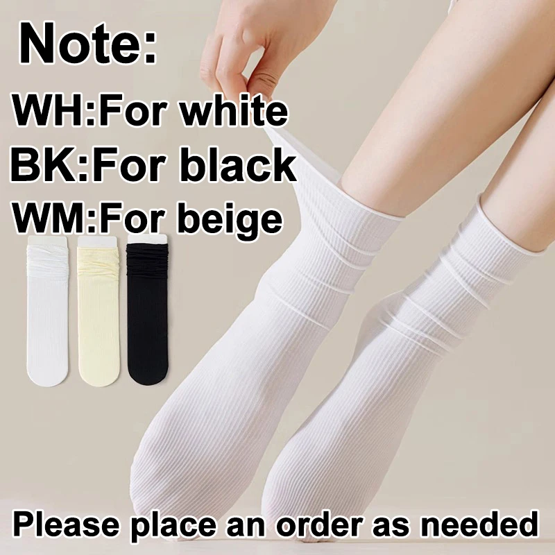 10 쌍 여성 중간 길이 양말 트렌디 한 다목적 블랙 화이트 단색 부드럽고 편안한 경량 통기성 캐주얼 양말