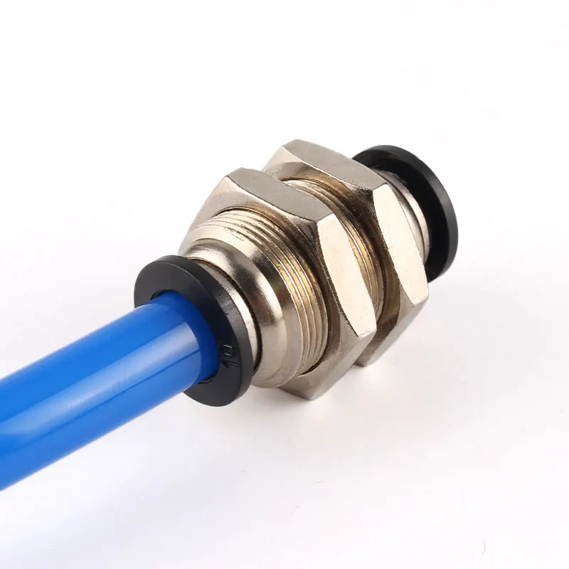 고품질 검정색 공압 피팅 파이프 커넥터 튜브 공기 퀵 피팅 3/4/6/8/10/12/14/16mm PU PY PK PE PV SA HVFF PZA PM