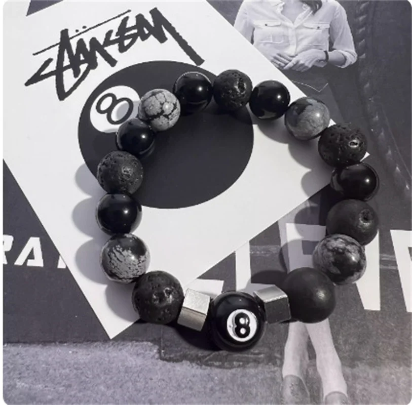 새로운 당구 파란색 된 블랙 8 손 팔찌 숙녀 남자 크로스 럭키 패션 쥬얼리 액세서리 title=새로운 당구 파란색 된 블랙 8 손 팔찌 숙녀 남자 크로스 럭키 패션 쥬얼리 액세서리 