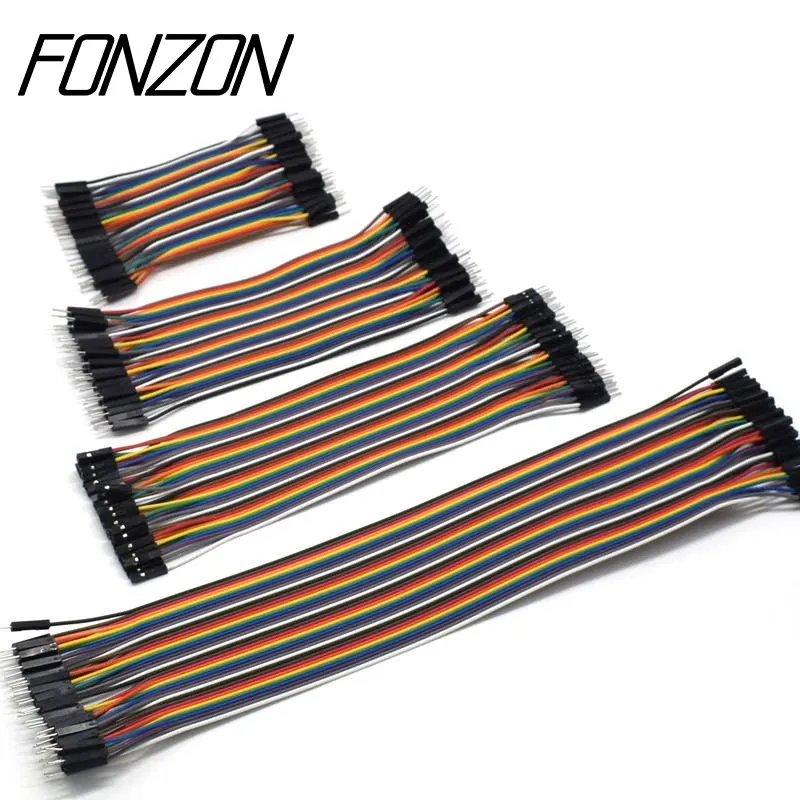 10-40cm 10-40Pin 브레드보드 점퍼 와이어 길이 옵션 Dupont 와이어 모듬 키트 암-수 여러 가지 빛깔의 리본 케이블
