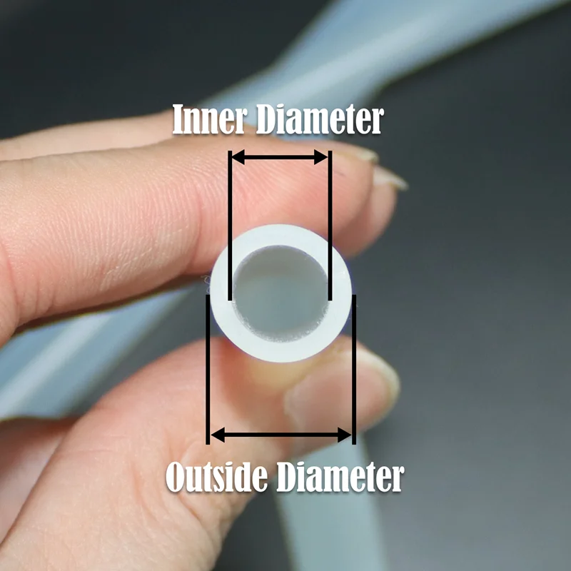 1/5 미터 실리콘 호스 고온 무독성 식품 등급 투명 투명 파이프 2 5 6 7 8 10 수도꼭지 수족관 정원 튜브