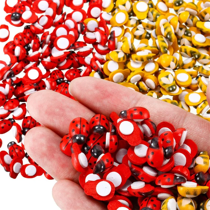 100pcs 작은 수지 꿀벌 무당 벌레 공예 정원 붉은 풍경 무당 벌레 장식 DIY 작은 동물 인형 장식 장식품 title=100pcs 작은 수지 꿀벌 무당 벌레 공예 정원 붉은 풍경 무당 벌레 장식 DIY 작은 동물 인형 장식 장식품 