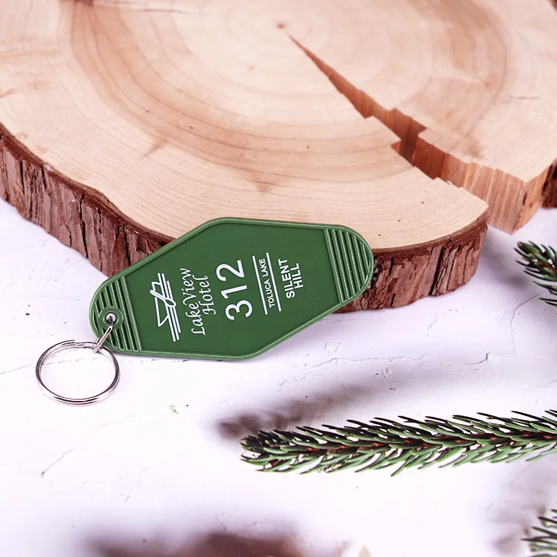 Silent Hill 2 Lake View Hotel 312 열쇠고리 공포 게임에서 영감을 받은 빈티지 키 태그