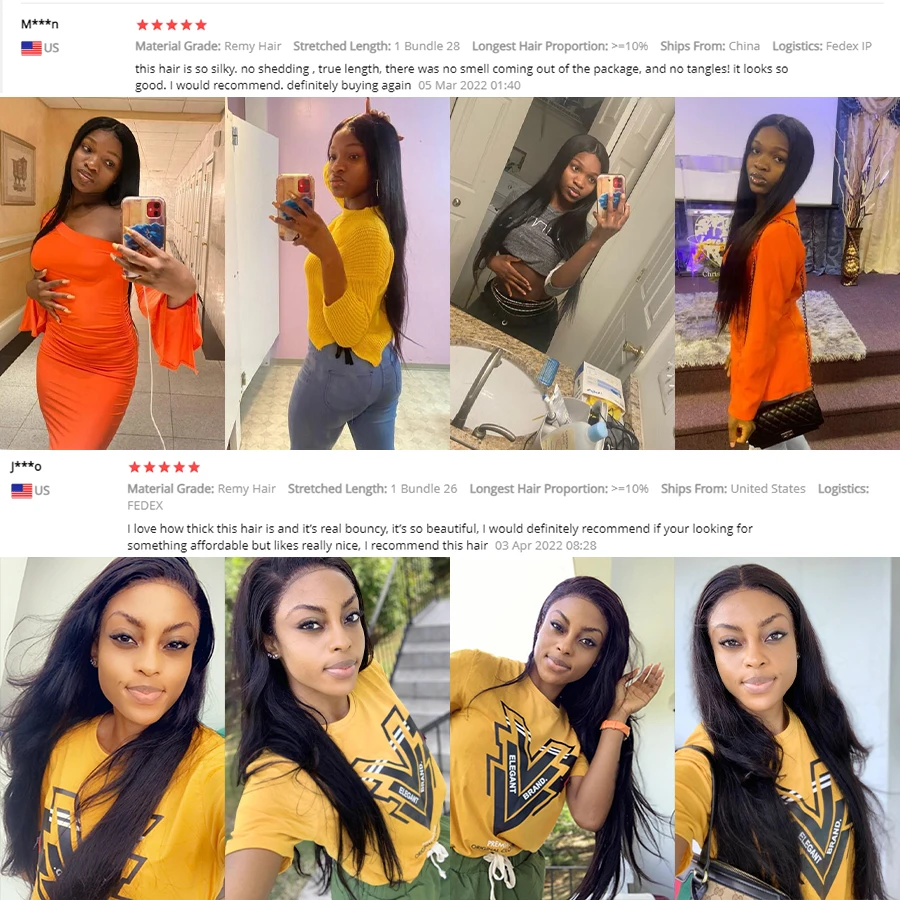 ALIANNA 26 인치 인간의 머리카락 번들 10A 브라질 원시 헤어 위브 번들 30 38 40 인치 스트레이트 인간의 머리카락 번들 헤어 익스텐션