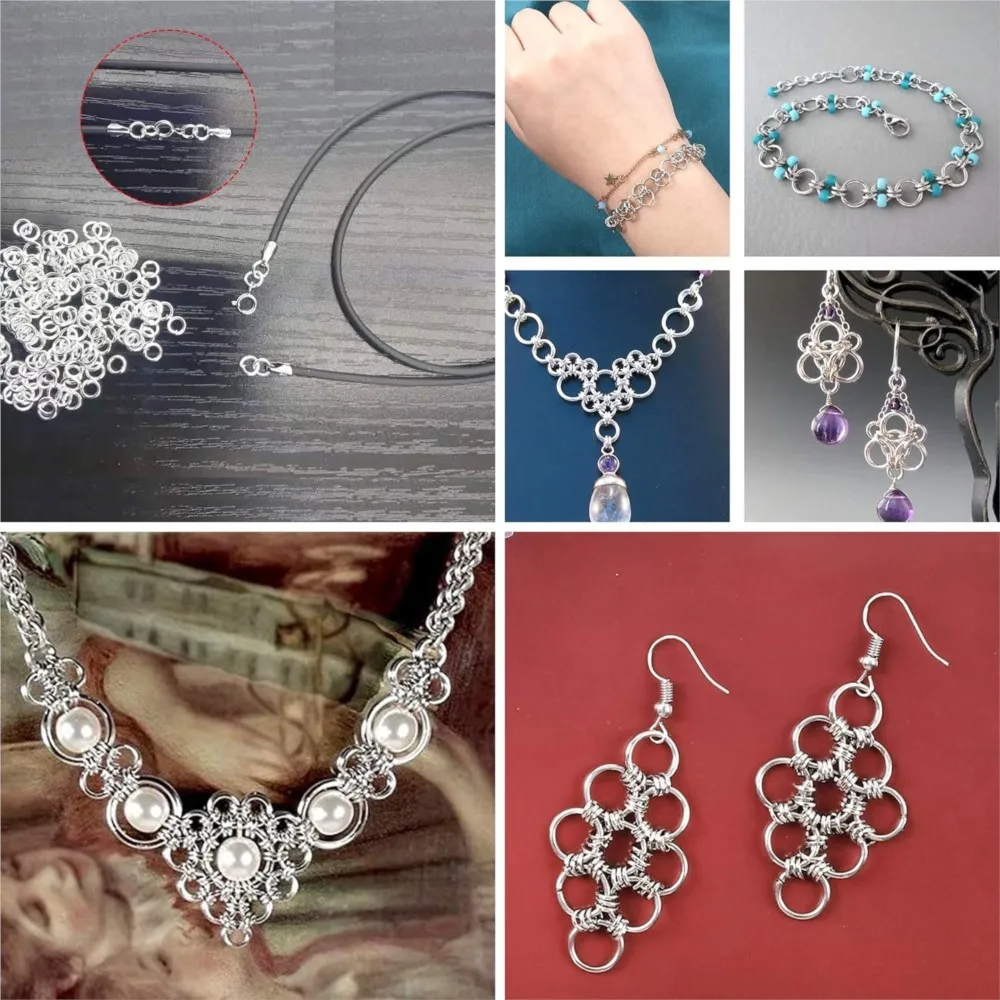 20pcs 정통 925 스털링 실버 오픈 점프 반지 DIY 팔찌 쥬얼리 공예에 대 한 O 링 커넥터 링크 루프 결과 만들기