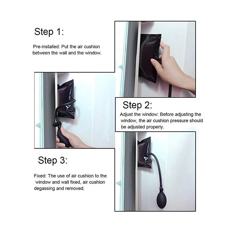 NAIERDI 6.5 인치 펌프 웨지 자물쇠 제조공 핸드 툴 선택 세트 오픈 자동차 도어 자동 에어 웨지 에어백 창 수리 용품 하드웨어