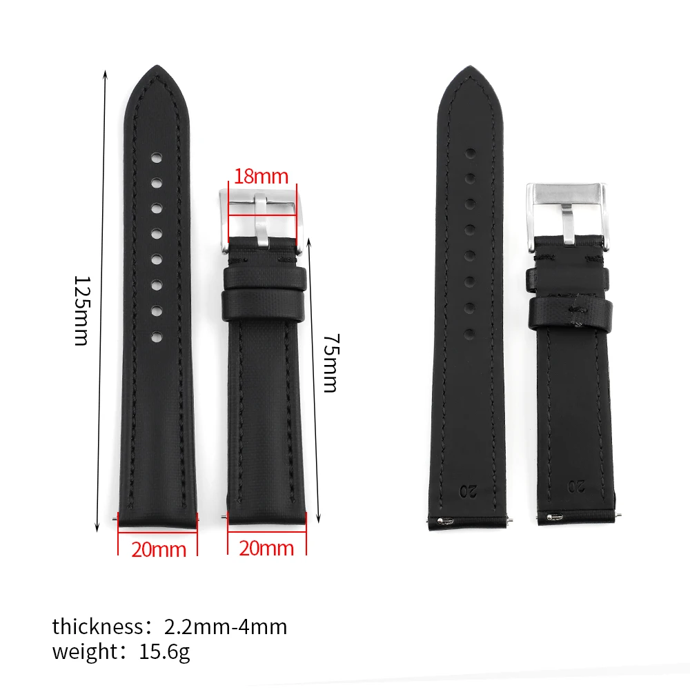 Omega Blancpain 세이코 다이버 시계용 범포 스트랩, 남녀공용 퀵릴리즈 방수 시계 밴드, 18mm, 19mm, 20mm, 21mm, 22mm